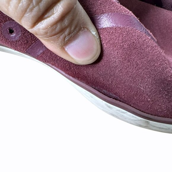 Lacoste Rene Sport‎ SNW Womens Shoes Size 11 Wine Red Suede Casual Sneakers - Picture 10 of 10